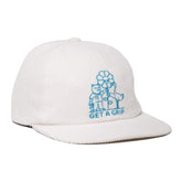 RIPNDIP Get A Grip 6 Panel Corduroy Strapback (White)