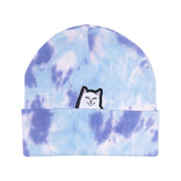 RIPNDIP Lord Nermal Tie Dye Beanie (Periwinkle)