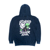 RIPNDIP Super High Hoodie (Navy Mineral Wash)