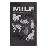 RIPNDIP Man I Love Felines Wall Banner (Black)