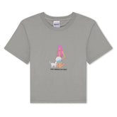 RIPNDIP Mirror Mirror Cropped Baby Tee (Grey)