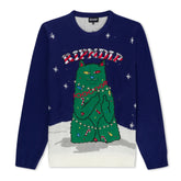 378731 Litmas Tree Light Up Knit Sweater (Navy)