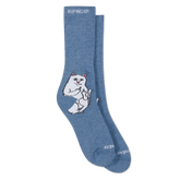 RIPNDIP Lord Nermal Socks (Slate Heather)