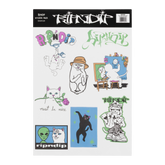 RIPNDIP Ace Sticker Sheet (Multi)