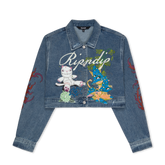 RIPNDIP Travis Cropped Denim Jacket (Light Wash)