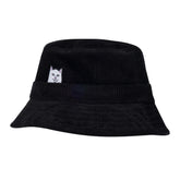 RIPNDIP Lord Nermal Corduroy Bucket Hat (Black)
