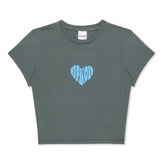 RIPNDIP Ripnlove Cropped Baby Tee (Charcoal)