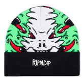 RIPNDIP Skull Face Knit Beanie (Black)