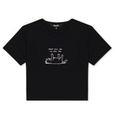 RIPNDIP Don't Call Me Cropped Baby Tee (Black)