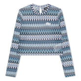 RIPNDIP Waves Crochet Crop Long Sleeve (Multi)