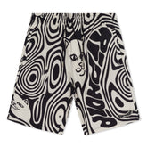 RIPNDIP Hypnotic Swim Shorts (Black/Cream)