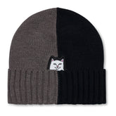 RIPNDIP Lord Nermal Split Beanie (Charcoal / Black)