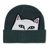 RIPNDIP Peeking Nermal Beanie (Marled Hunter Green)