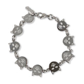 RIPNDIP Lord Nermal Metal Link Bracelet (Silver)