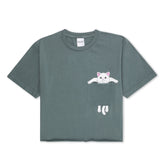 RIPNDIP Broke The Pocket Cropped Pocket Tee (Charcoal)