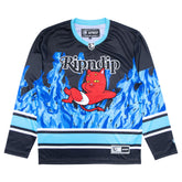 RIPNDIP Devil Babies Hockey Jersey (Black / Blue)
