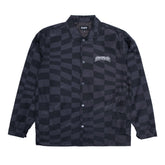 RIPNDIP Checked Coaches Jacket (Black/Charcoal)