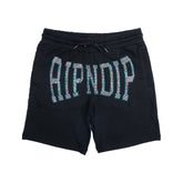 RIPNDIP Summer Revenge Rhinestone Sweatshorts (Black)