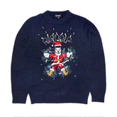RIPNDIP Electrifying Santa Light Up Sweater (Navy)
