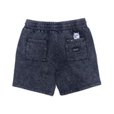 RIPNDIP Peek A Nermal Sweatshorts (Black Acid Wash)
