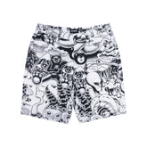 RIPNDIP Dark Twisted Fantasy Twill Shorts (Black/White)