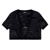 RIPNDIP Hypnotic Open Front Crop Top (Black)