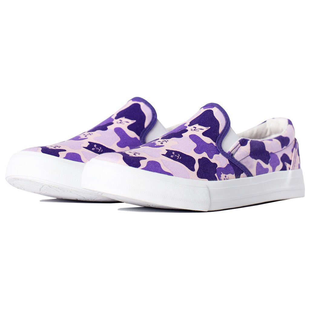 RipNDip Ripndip Purple Camo Slip Ons