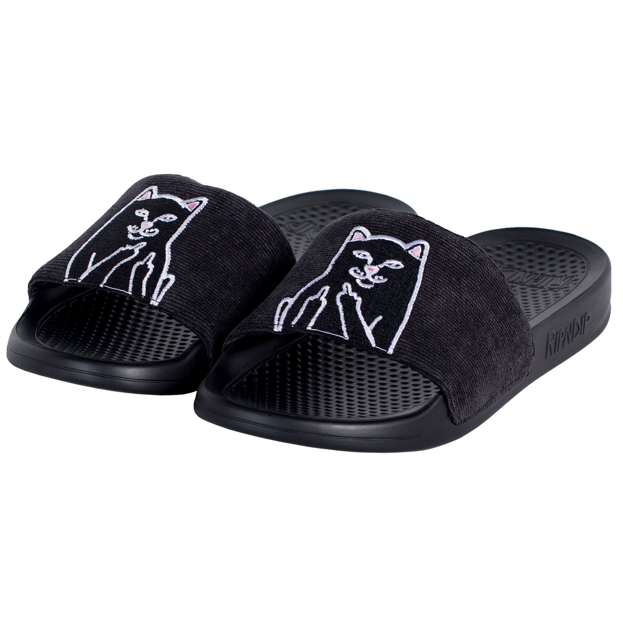 RipNDip Lord Jermal Slides (Black Corduroy)