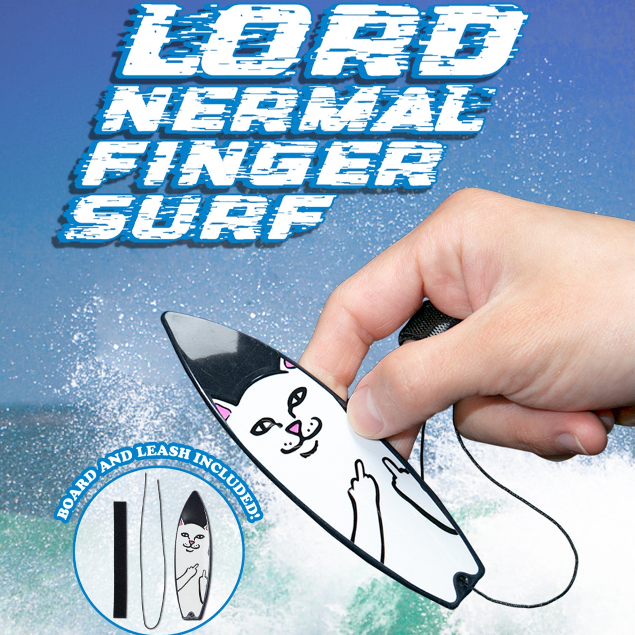 RIPNDIP Lord Nermal Finger Surfboard (Black)