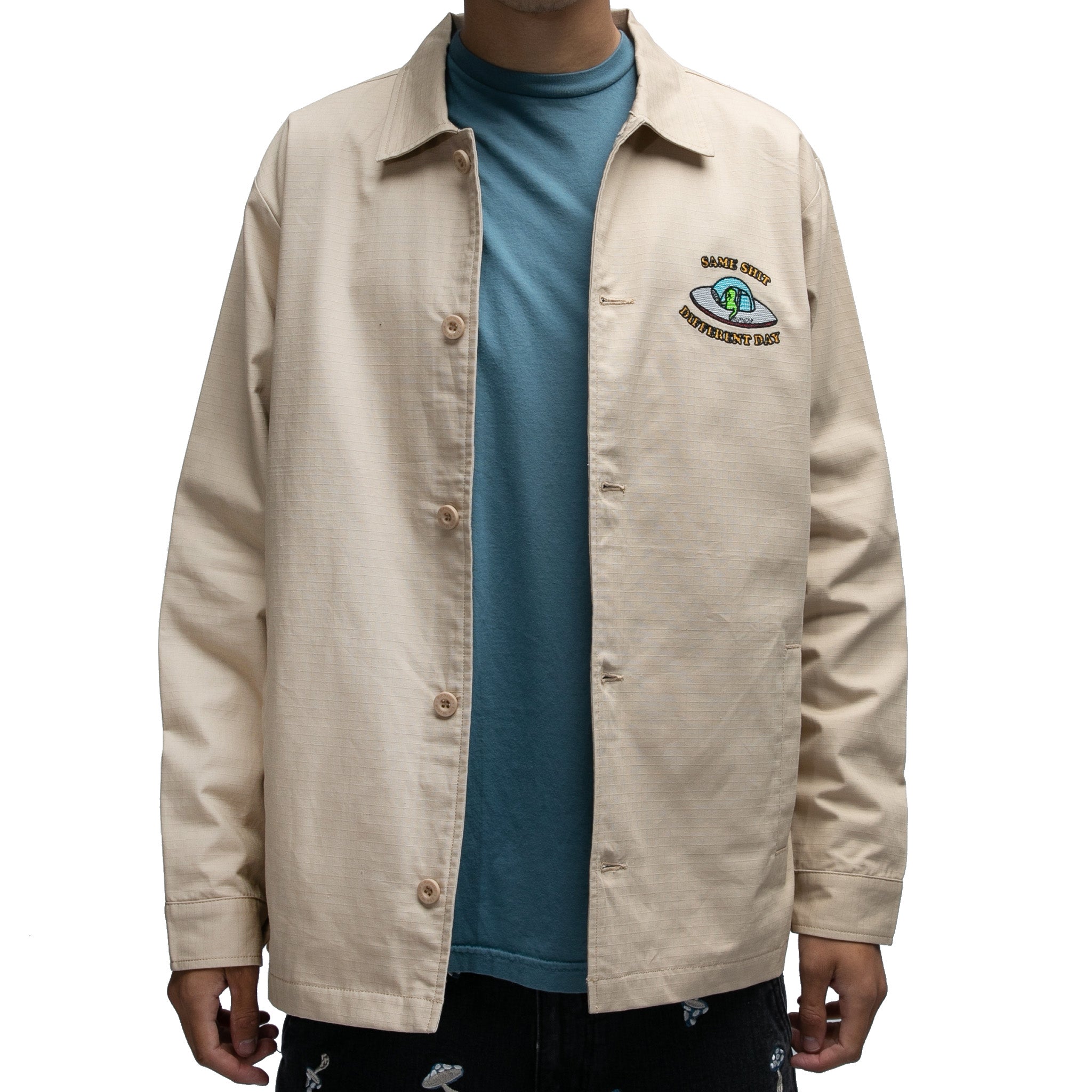 RIPNDIP Same Shit Different Day Military Jacket (Khaki)