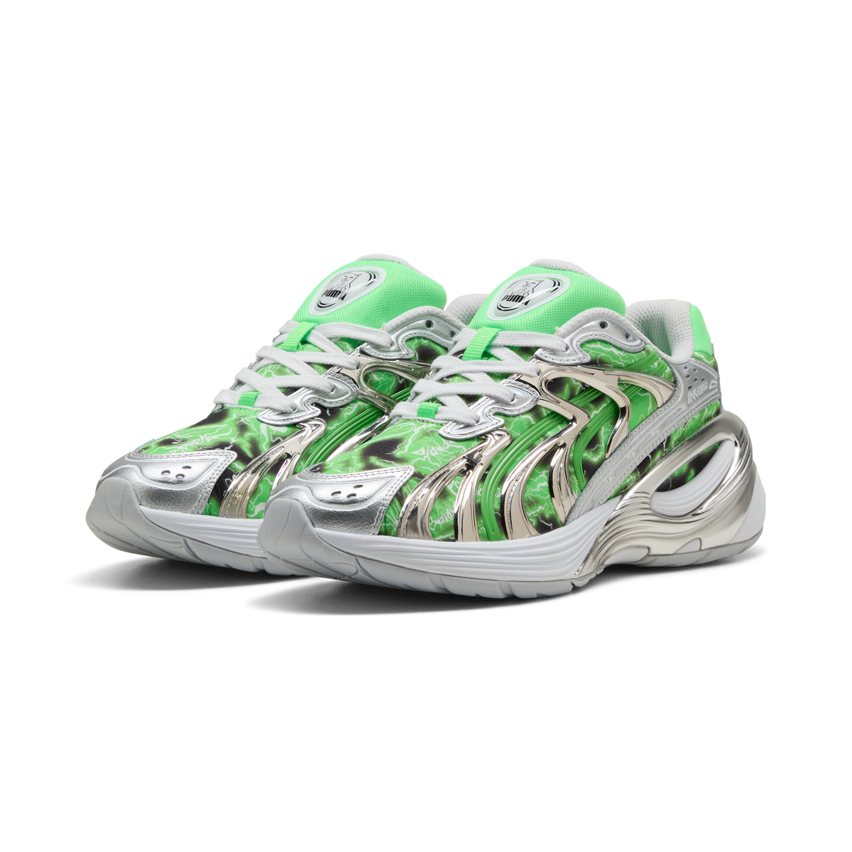 RIPNDIP Inverse (Puma Silver-Fluro Green Pes)