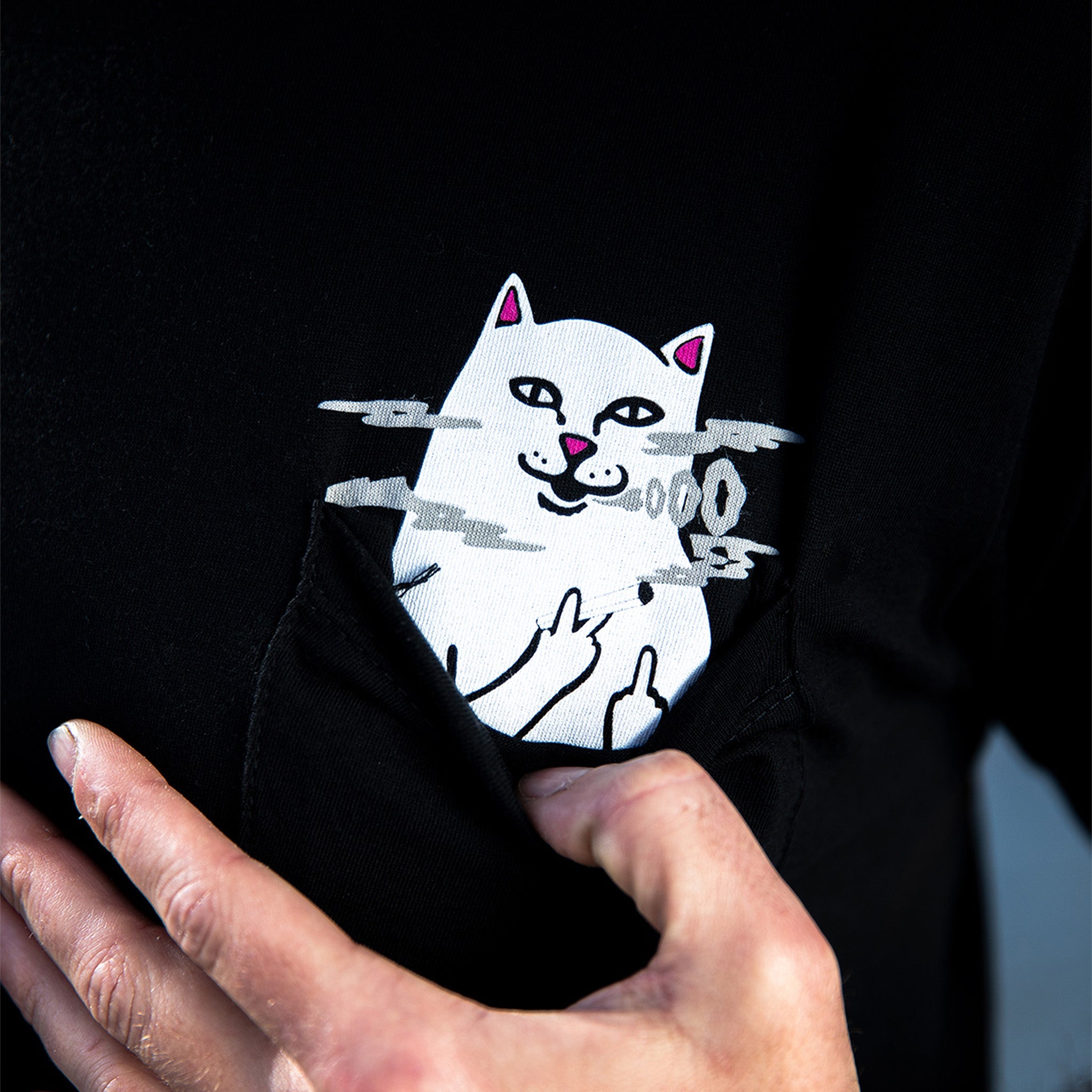 RIPNDIP Lord Nermal Smokey Pocket Tee (Black)