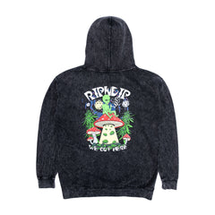 RIPNDIP We Out Here Smoking Hoodie (Black Mineral Wash)