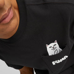 RIPNDIP PUMA x RIPNDIP Lord Nermal Pocket Tee (Black)
