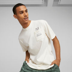 RIPNDIP PUMA X RIPNDIP Lord Nermal Pocket Tee (Warm White)