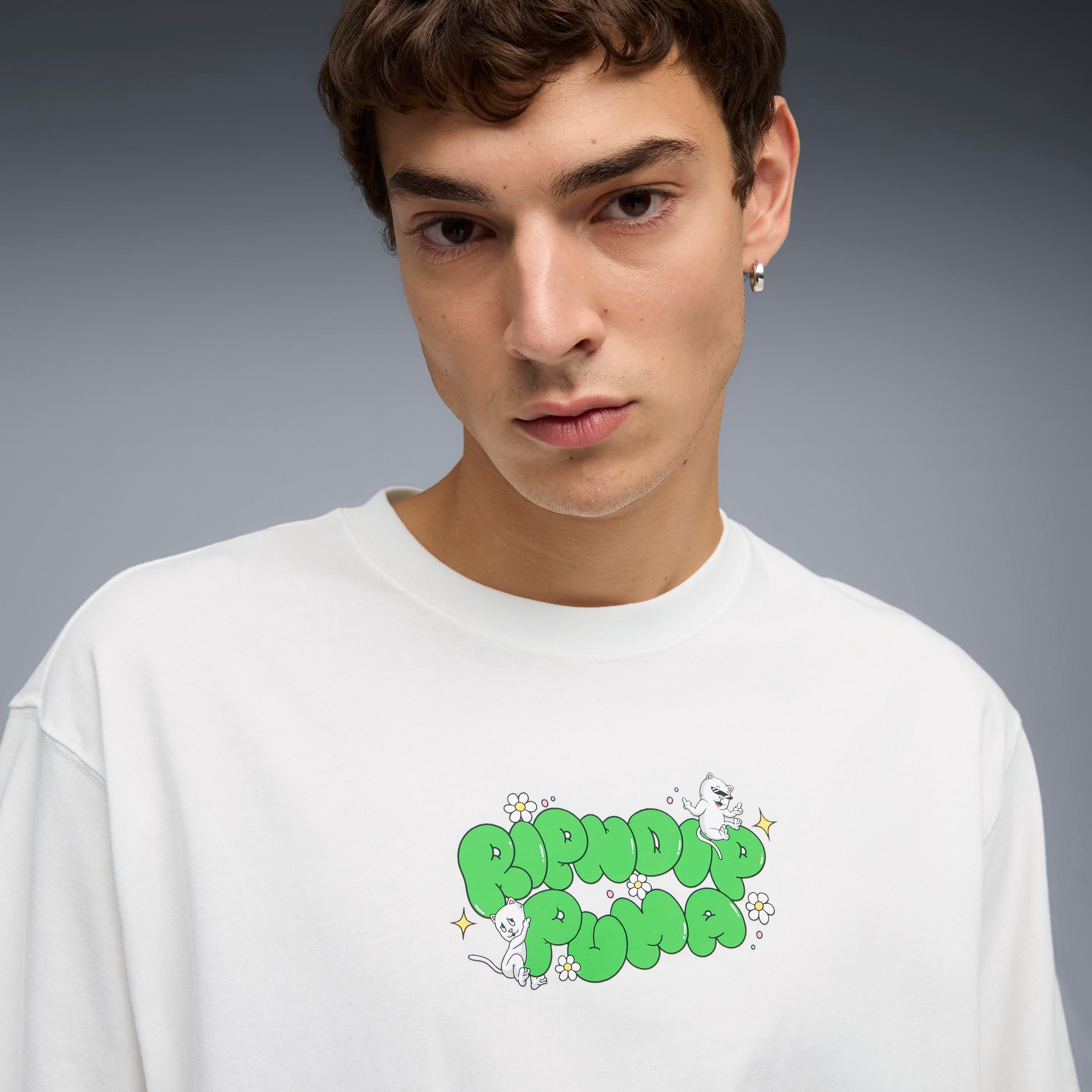 RIPNDIP PUMA X RIPNDIP Boxy Graphic Tee (Puma White)