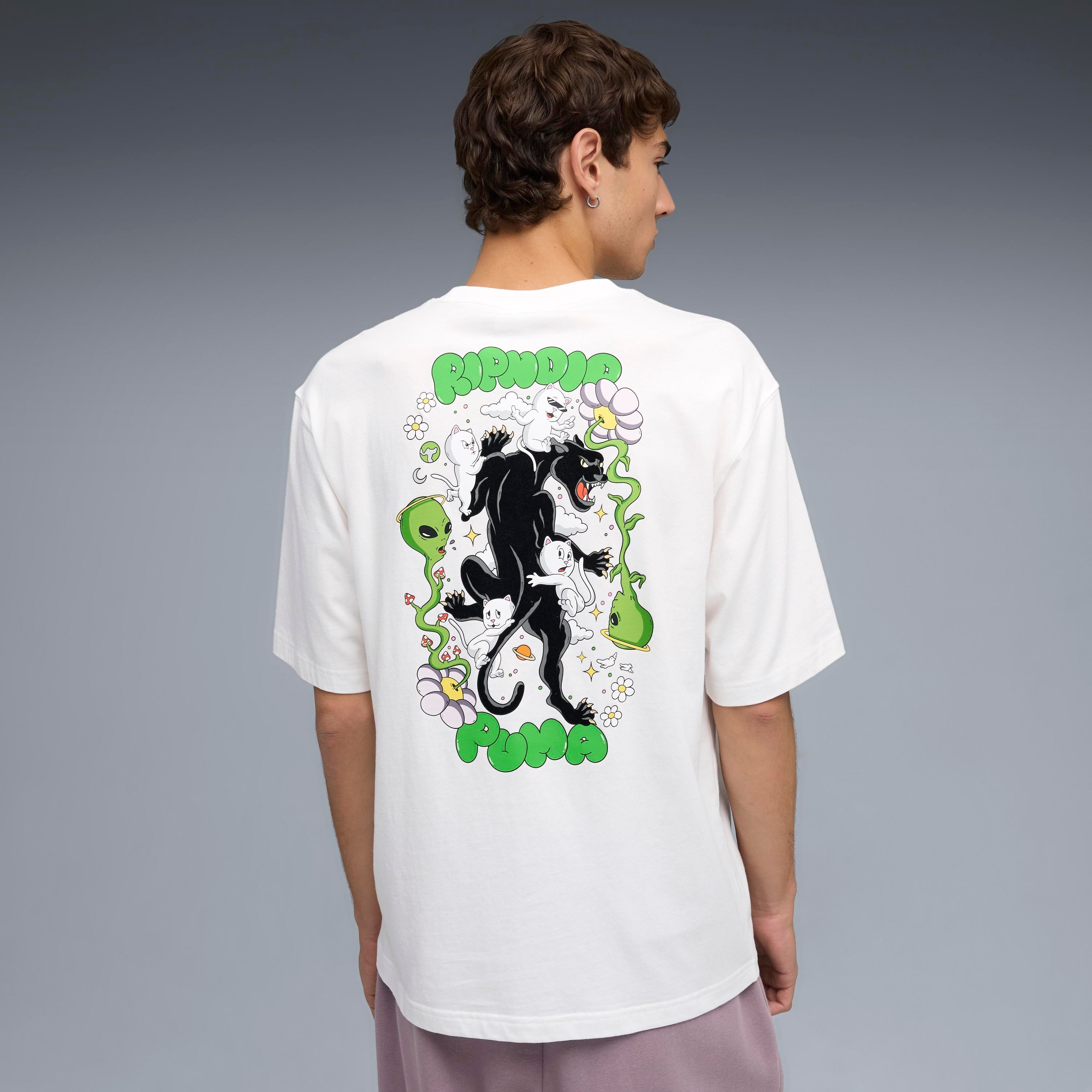 RIPNDIP PUMA X RIPNDIP Boxy Graphic Tee (Puma White)