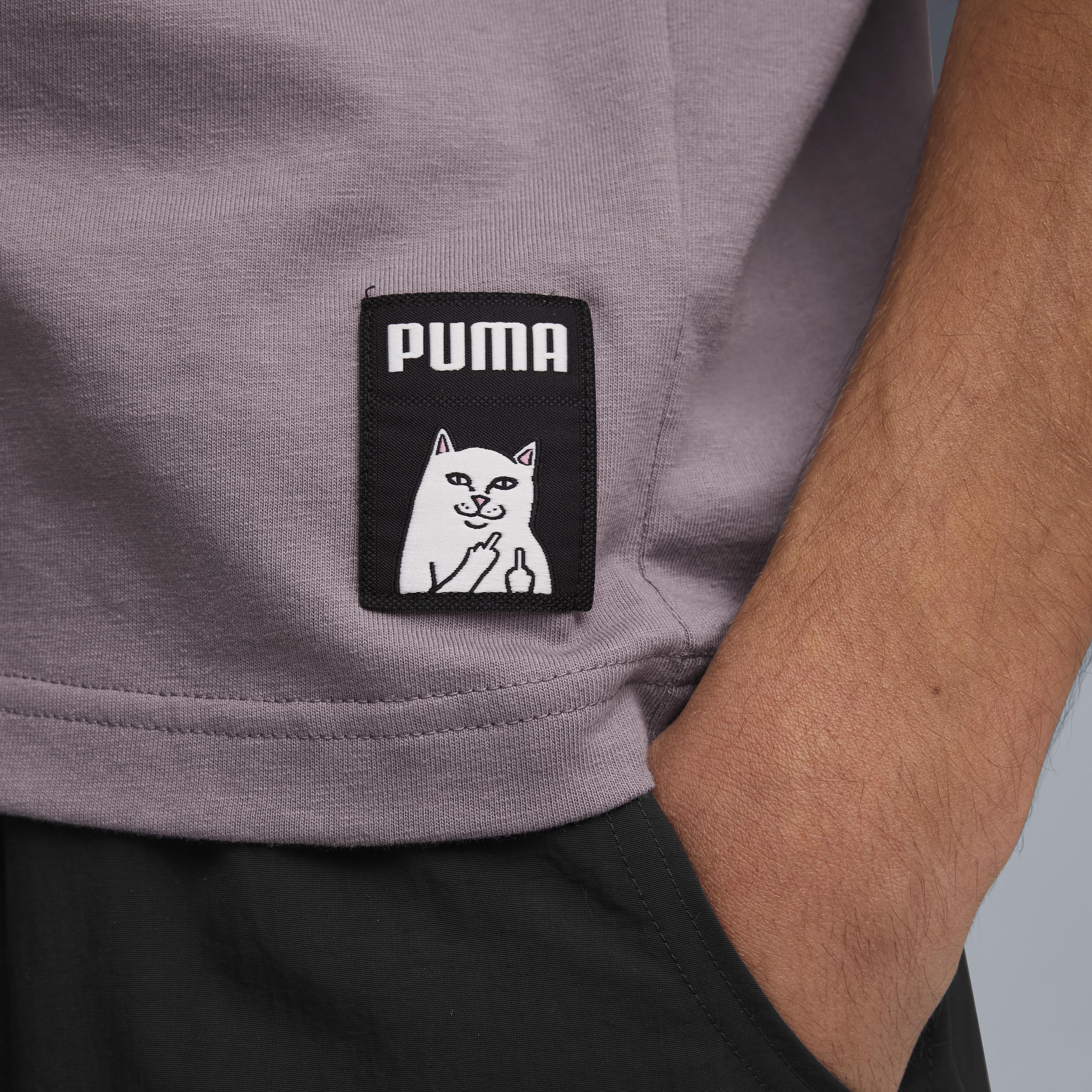 RIPNDIP PUMA X RIPNDIP Boxy Graphic Tee (Plum Jam)