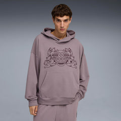 RIPNDIP PUMA X RIPNDIP Boxy Graphic Hoodie (Plum Jam)