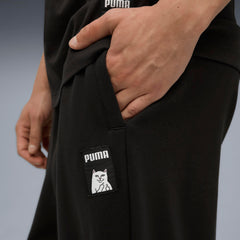 RIPNDIP PUMA X RIPNDIP Oversized Wide Sweatpants (Puma Black)