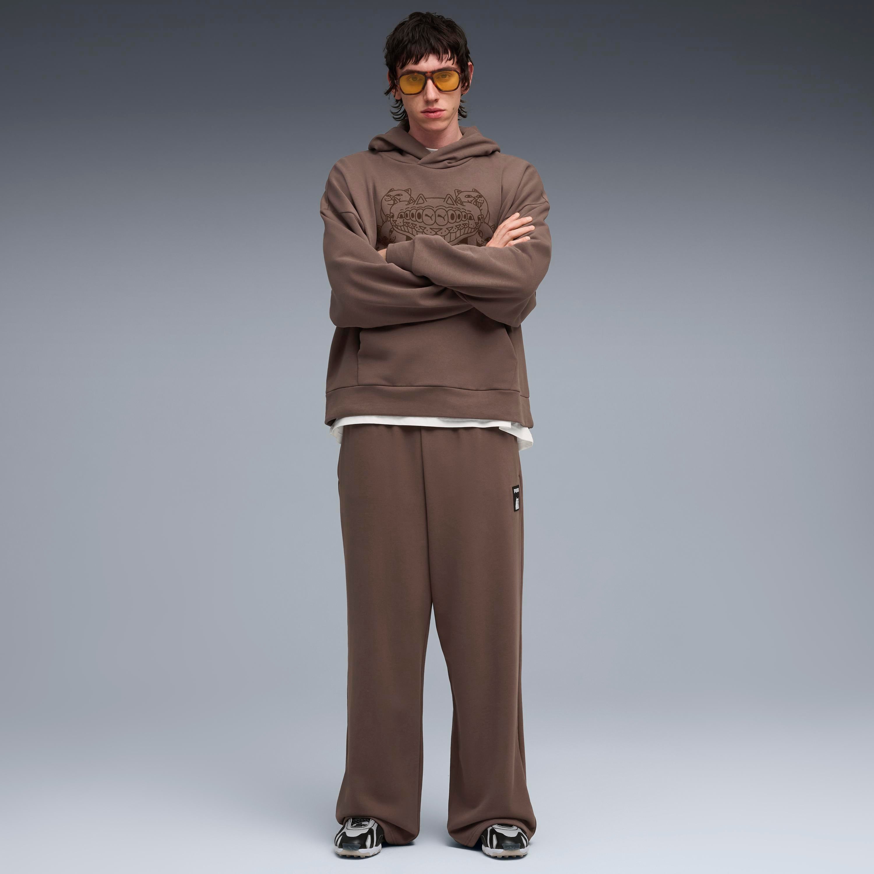 RIPNDIP PUMA X RIPNDIP Oversized Wide Sweatpants (Flat Bronze)