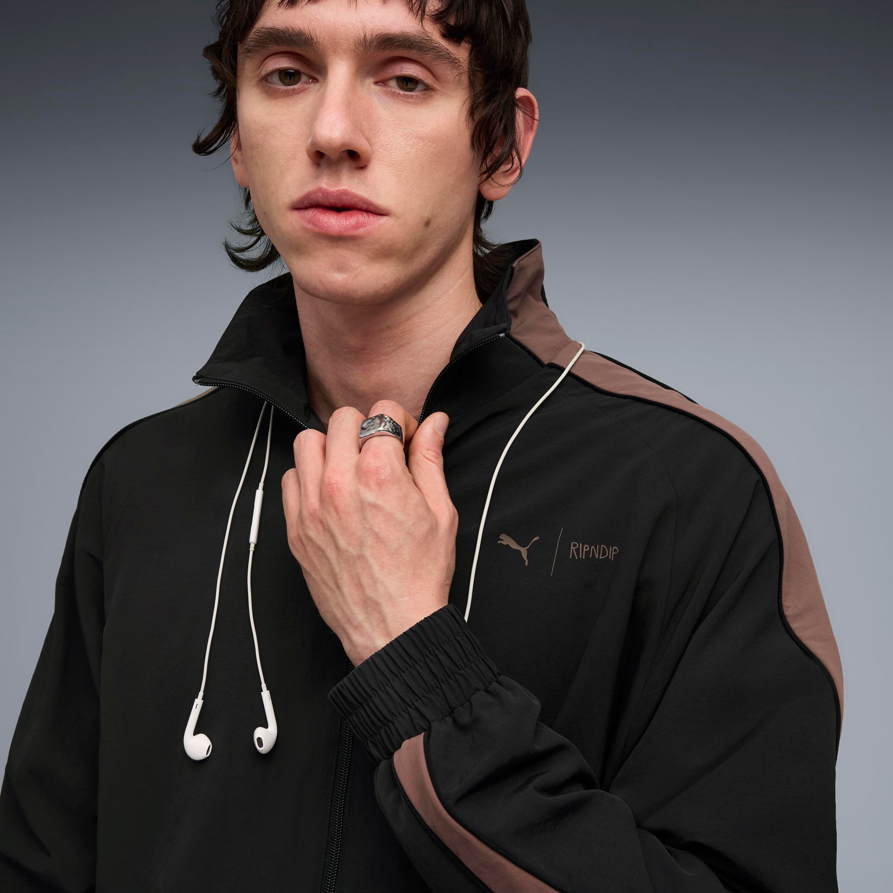 RIPNDIP PUMA X RIPNDIP T7 Oversized Track Jacket (Puma Black)