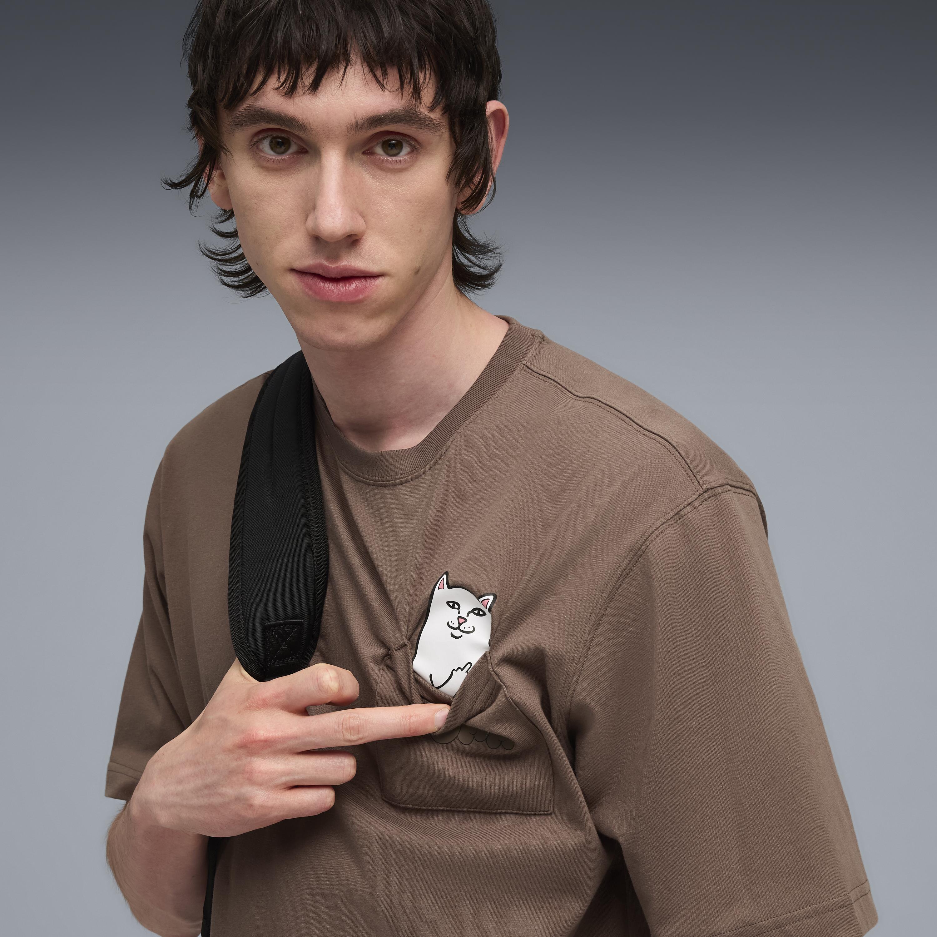 RIPNDIP PUMA X RIPNDIP Lord Nermal Pocket Tee (Flat Bronze)