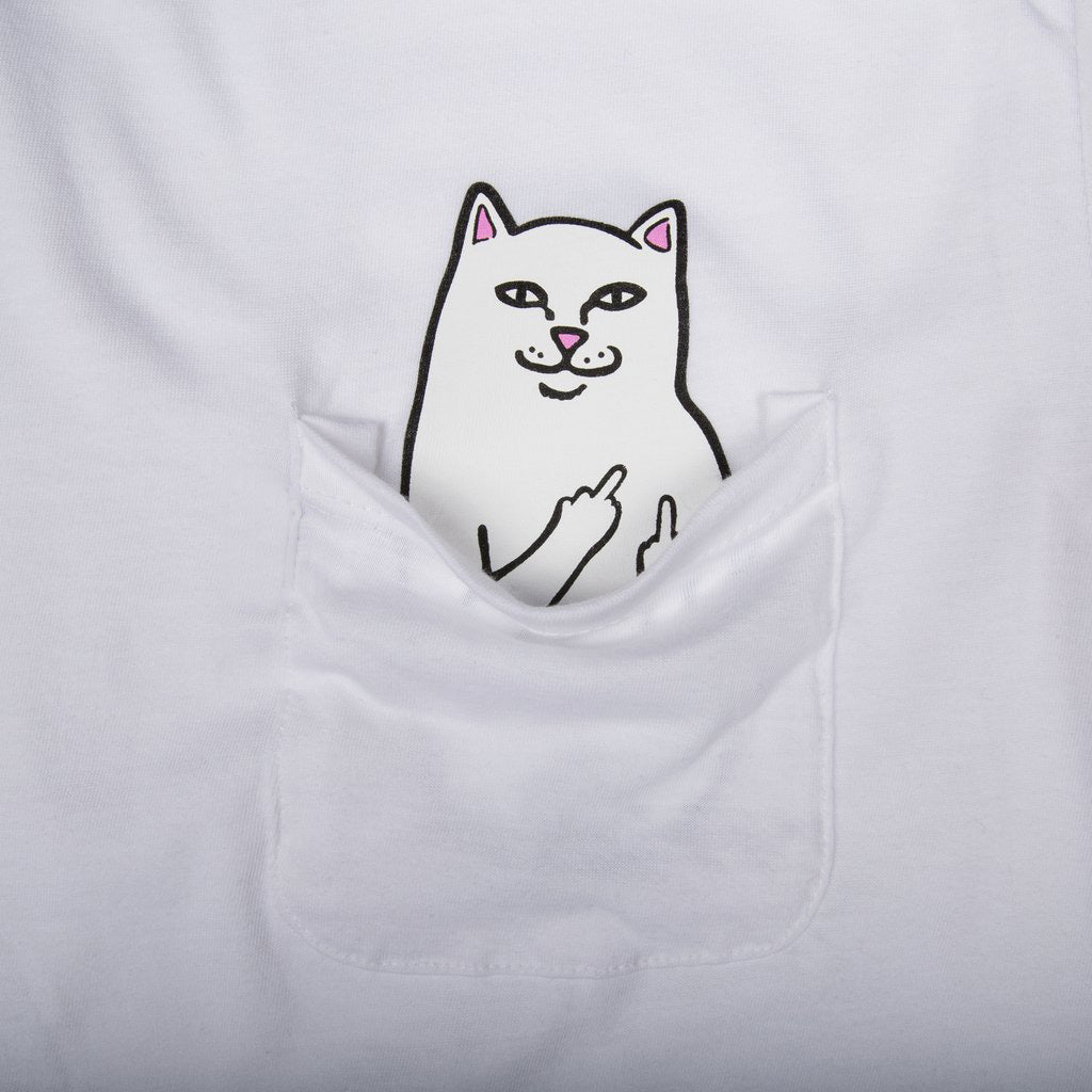 RIPNDIP Lord Nermal L/S Pocket Tee (White)