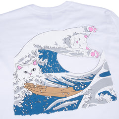 RipNDip The Great Wave Of Nerm Long Sleeve (White)