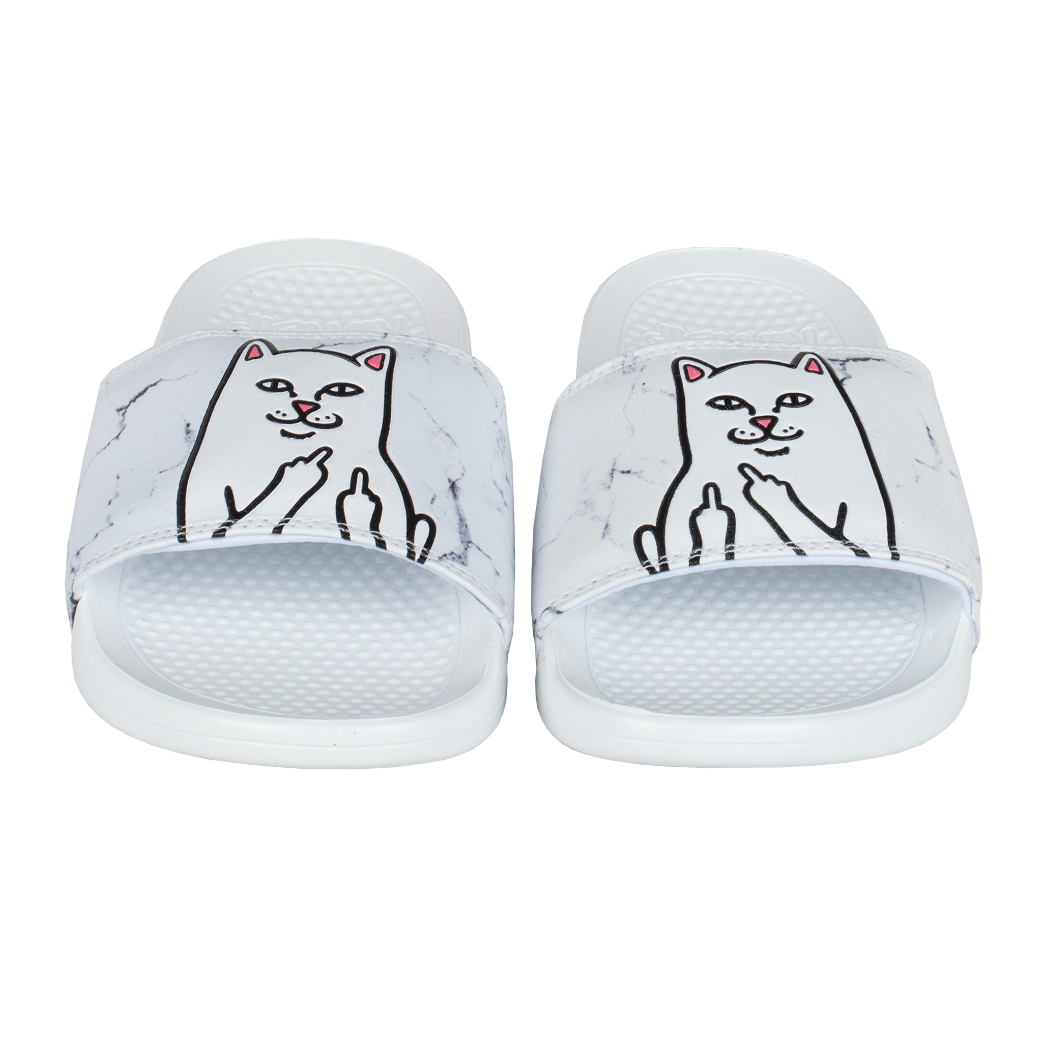 RipNDip Lord Nermal Slides (White Marble)