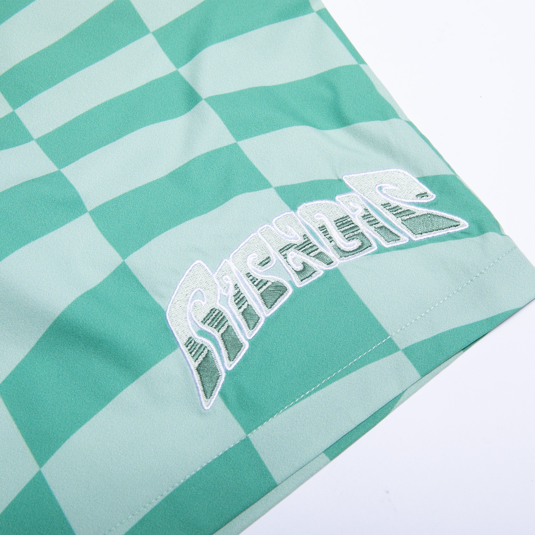 RIPNDIP Checked Swim Shorts (Olive/Pine)