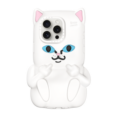 RIPNDIP CASETiFY x Ripndip Lord Nermal iPhone 3D Phone Case (White)