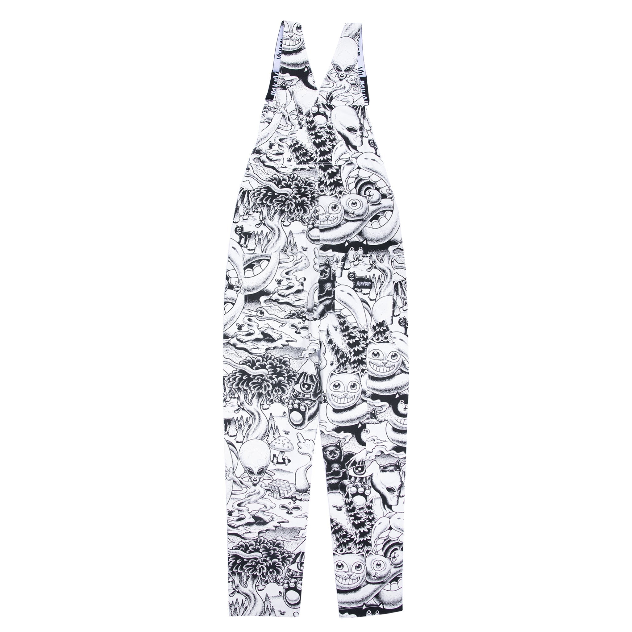 RIPNDIP Dark Twisted Fantasy Overalls (Black/White)