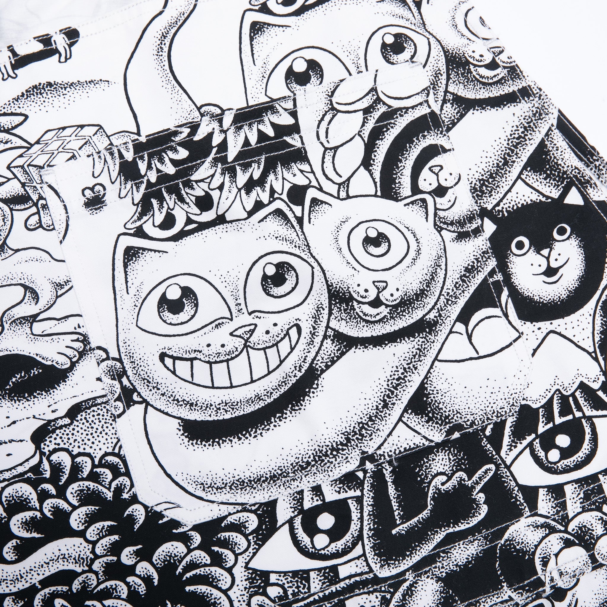 RIPNDIP Dark Twisted Fantasy Overalls (Black/White)